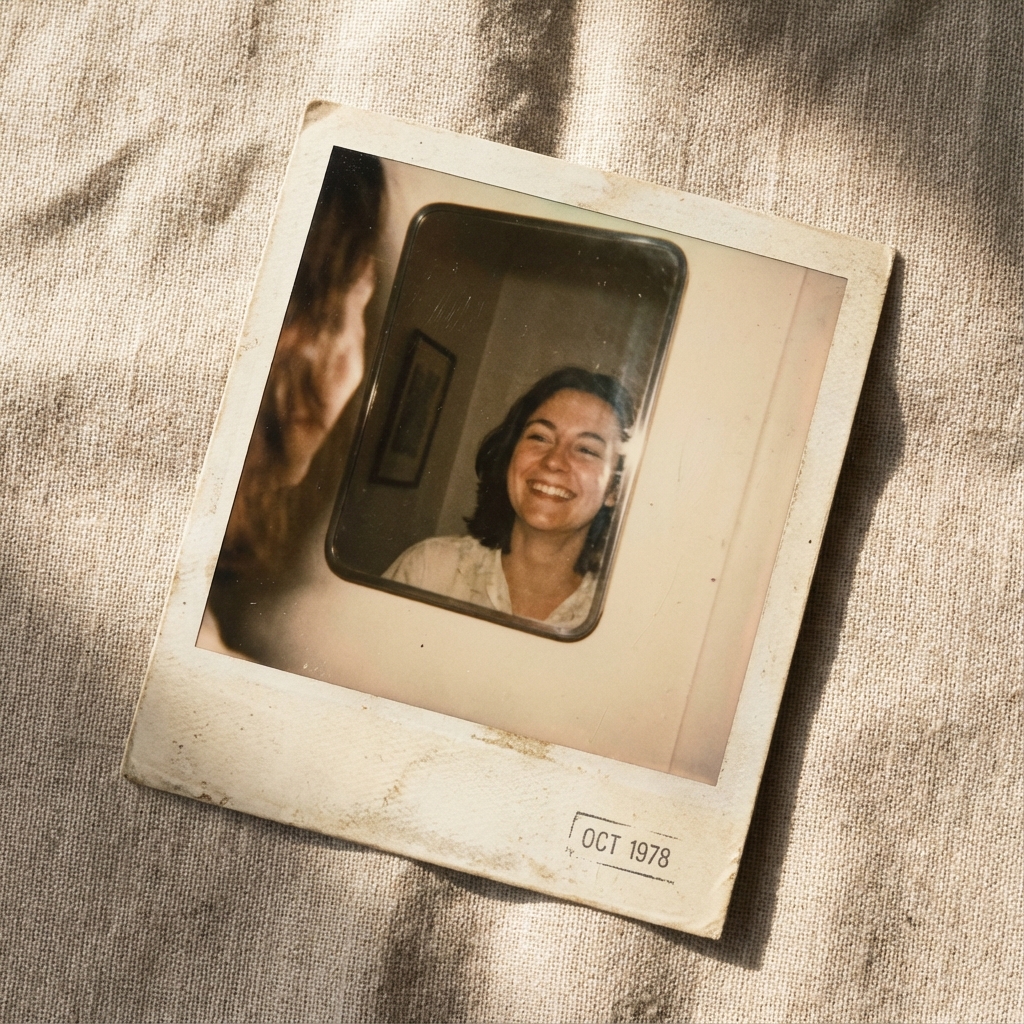 Foto ricordo in stile polaroid da una sessione di Mirror Work